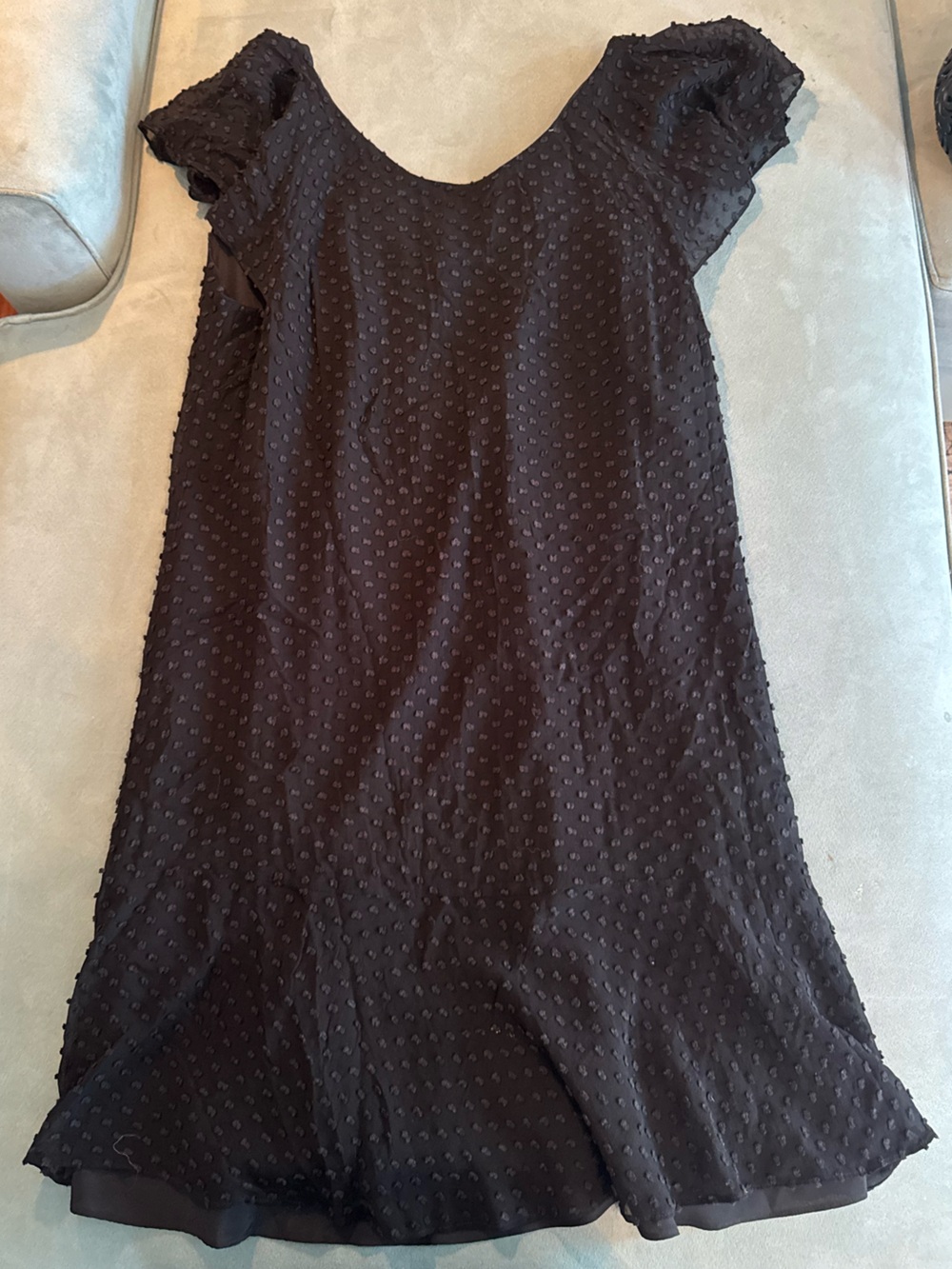 J. Crew Black Swiss Dot Dress